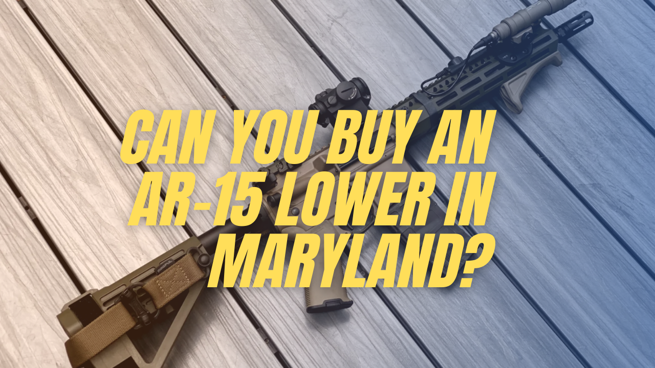Can You Buy an AR-15 Lower In Maryland?